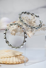 Load image into Gallery viewer, Handmade Cowrie Shell Hoops